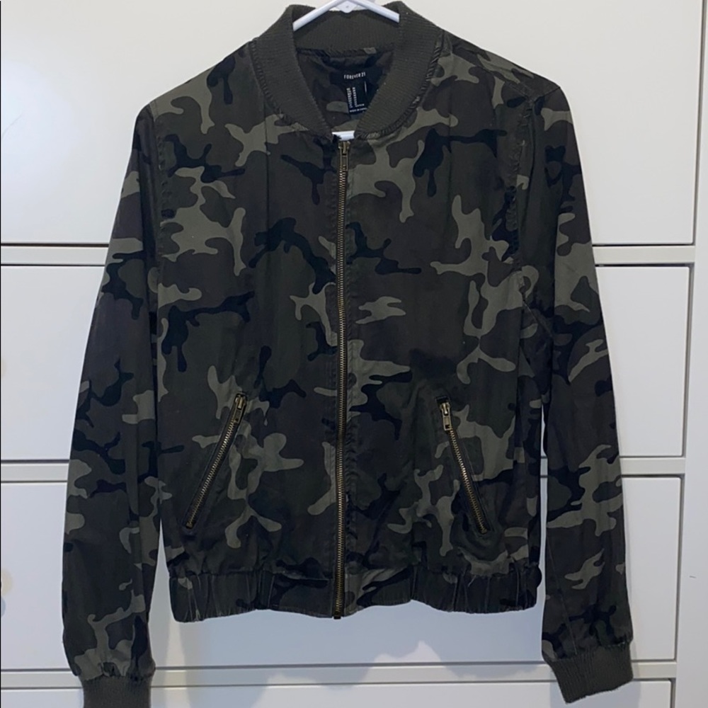 Camo Bomber Jacket